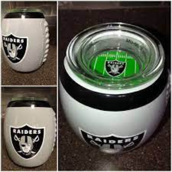 Scentsy NFL Raiders Light Up Black and Grey Full Size Wax Warmer w/ Glass Tray - Picture 5 of 5